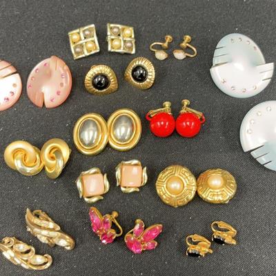 Goldtone Clip On + Screw Back Fashion Jewelry