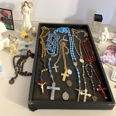 Rosaries, Crosses, Angels