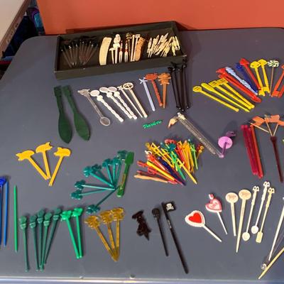 Vintage Swizzle Sticks and Hors d'Oeuvres picks