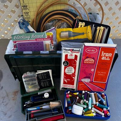 Embroidery Hoops, Knitting Needles, And More