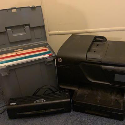Printer, Laminator And File Folders 
