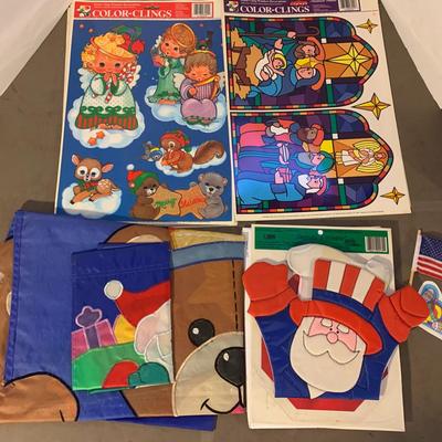 Various Holiday Decorations And Stickers