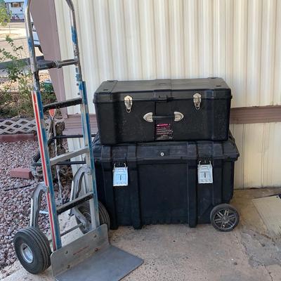 Storage Trunks And Moving Cart 