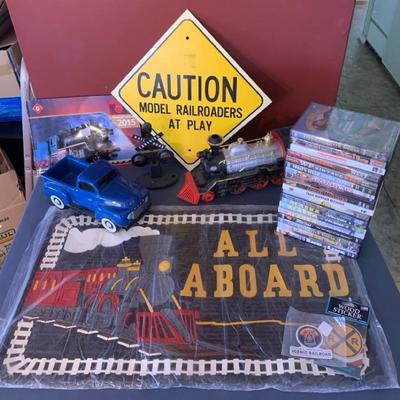 Locomotive Decor And DVDs 