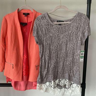 Brand New With Tags Knitted INC Blouses And Alfani Blazer