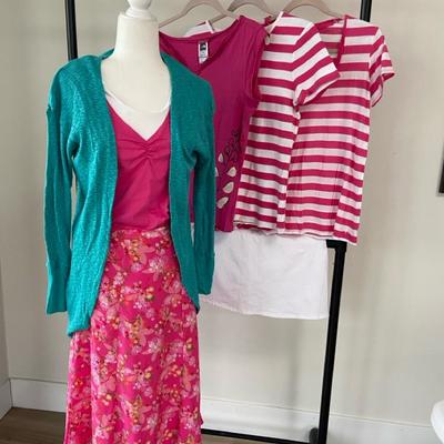 Christopher & Banks Skirt, Pink Themed T-Shirts, Sport Skirt