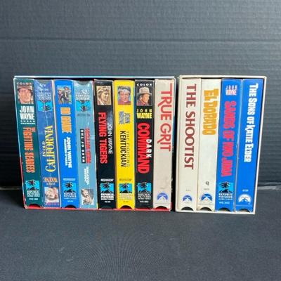 Classic VHS Movies Featuring John Wayne