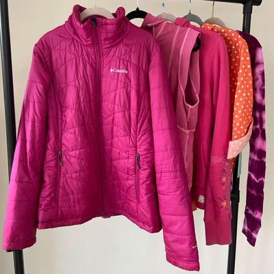 Columbia Bright Pink Jacket, NEW Caribbean Joe Shirt, American Eagle & More