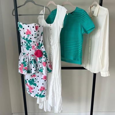 Vintage Peplum Dress With Long Summer Dress And Blouses 
