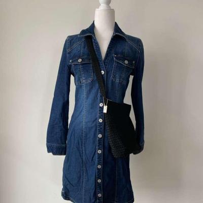 I•N•C Jean Dress-Size 4 & Jacqueline Ferror Crochet Purse