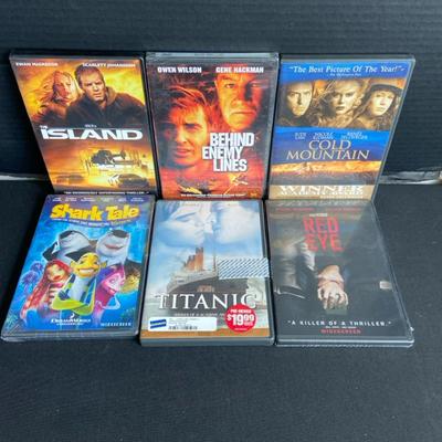 Six Classic DVD’s “Titanic, Behind Enemy Lines, Shark Tale” & More