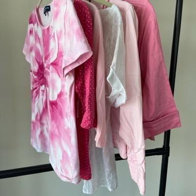 Pink Themed Christopher Banks & Jones of NY Tops & Jackets, Exofficio Blouse Sizes M-L