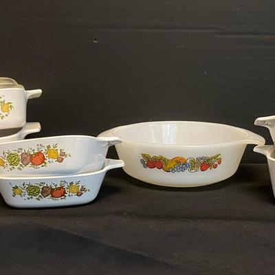 Vintage Corningware And Fire King Casserole Bakeware