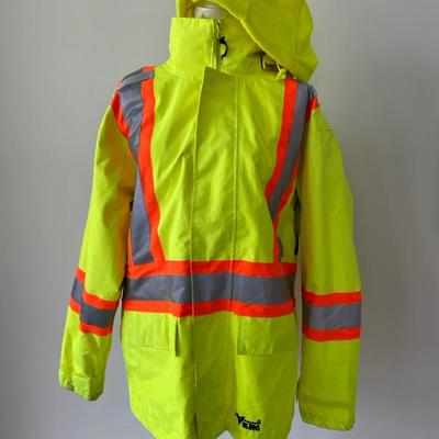 Viking Waterproof Lined Safety Jacket Size M Class 3 Level 2