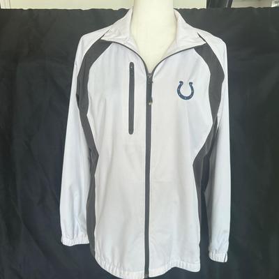 Women’s Large Eddie Bauer Puffer Jacket And Indianapolis Colts Zip Up Athletic Jacket