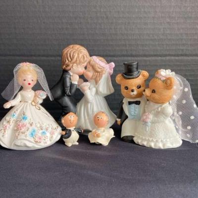 Vintage Josef Originals Bride & Vintage Bride & Groom Figurines 