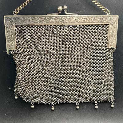 German Silver Evening Bag