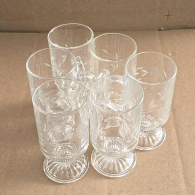 (6) Footed Mugs