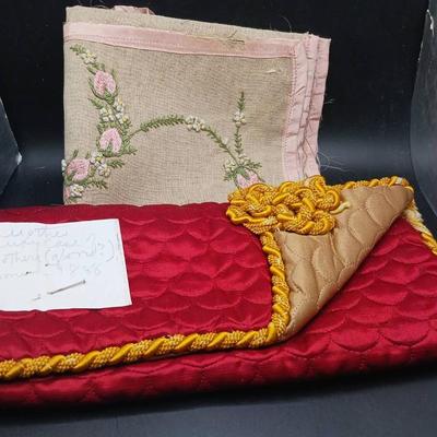 Red And Yellow Clutch & Floral Hand-made Clutch