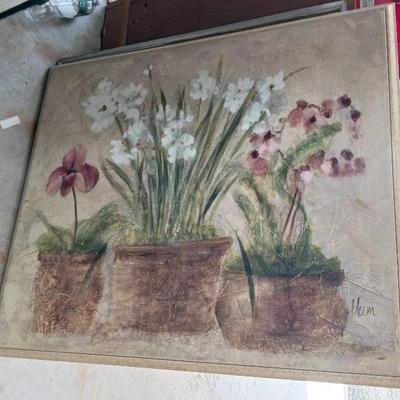 Painting Of Potted Flowers
