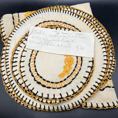 Handmade Table Mats from the 1930s