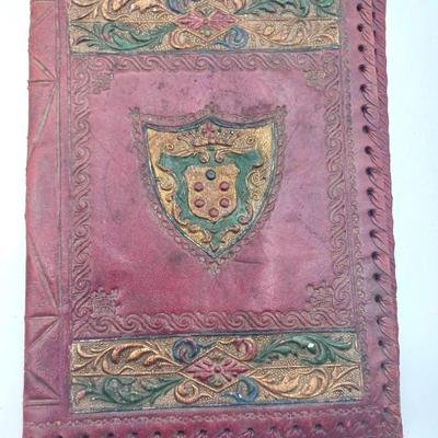 Antique Book Cover With Bookmark