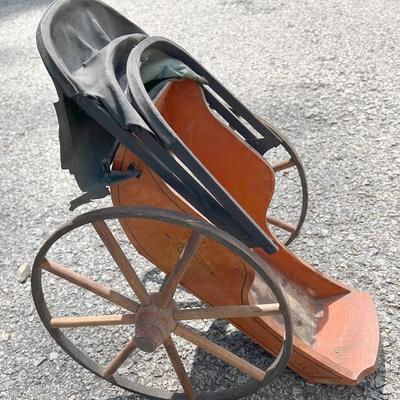 Antique Doll Carriage & Parasol