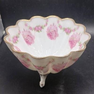 Floral China Standing Bowl