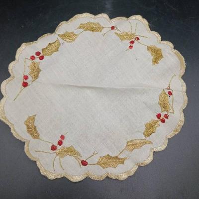 Small Circular Embroidered Cloth