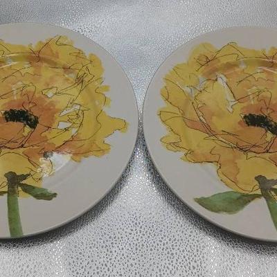 (2) Royal Stafford Sunflower Plates