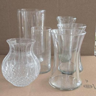 Clear Glass Vases