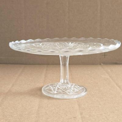 9.5” Glass Cake Stand or Cupcake Display 
