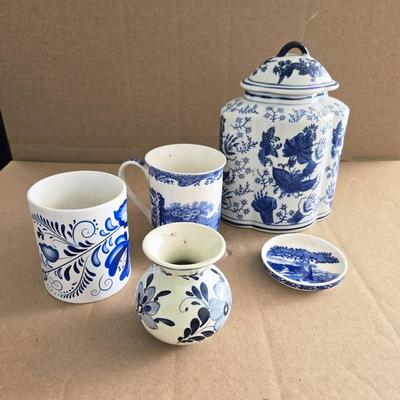 Blue & White Porcelain Collection ft. Spode & Delft Handpainted in Holland