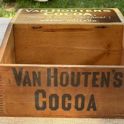 Vintage Van Houten Cocoa Box