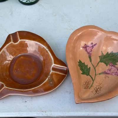 (2) MCM Style Ashtrays