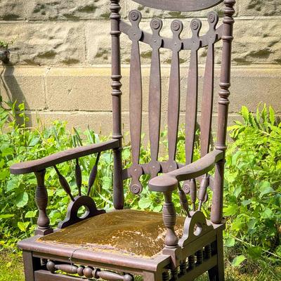 Throne-Like Antique Chair