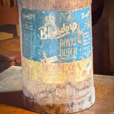 Vintage Royal Dutch Cocoa Barrel