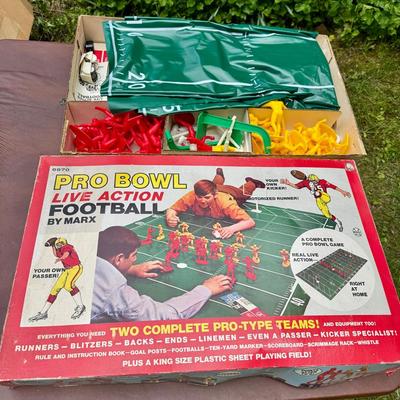 Marx Pro Bowl Live Action Football game from 1969