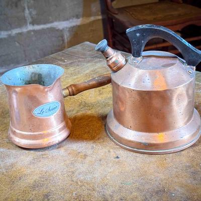 (2) Vintage Copper Items