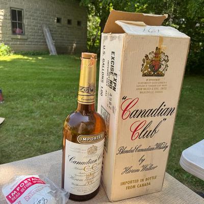 20” Canadian Club Blended Whiskey Bottle & Pump
