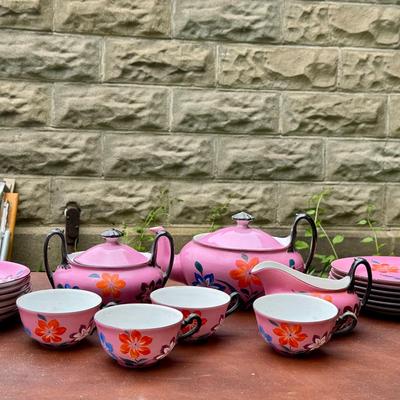 Handpainted Phoenix China Tea Set