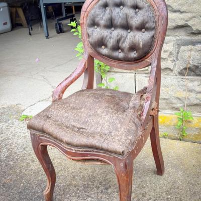 Antique Grape Leaf Chair