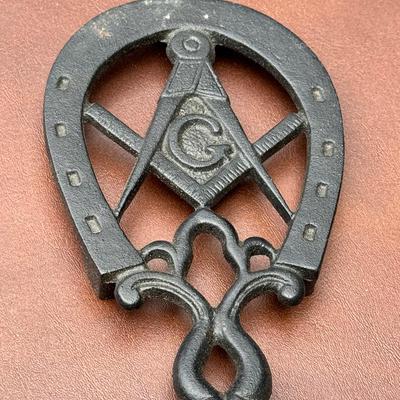 Metal Masonic Trivet