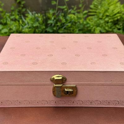 Vintage Pink Jewelry Box
