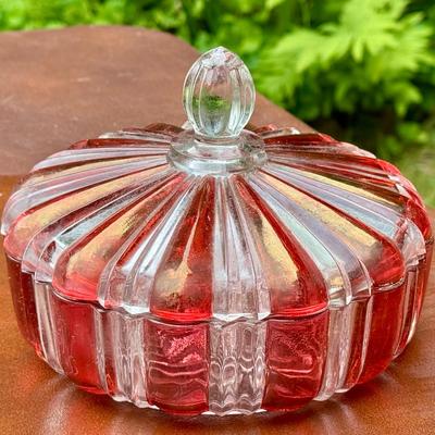 Rainbow Hand Decorated Candy Dish With Sticker 