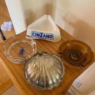 Sale Photo Thumbnail #21: Yes, that silver scallop shell is an ash tray