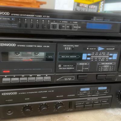 Kenwood Sound Equipment: Stereo Synthesizer Tuner, Cassette Deck & Amplifier