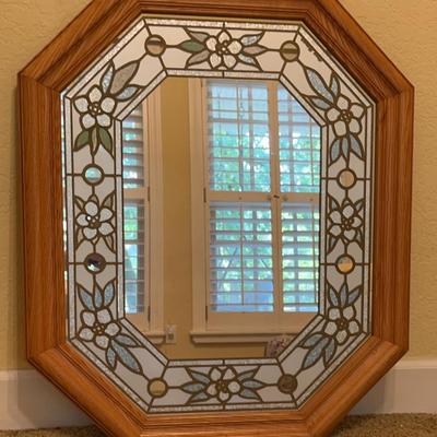 Large Stained Glass Mirror
