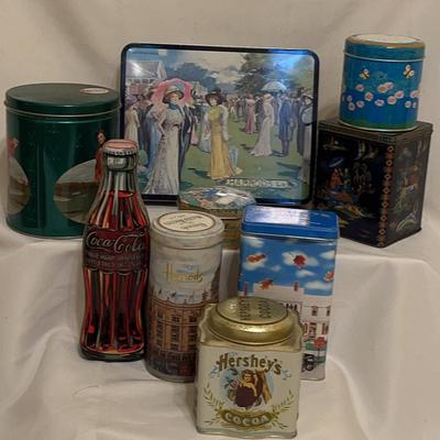 Vintage Tins: Set Of 9