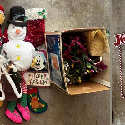 Large Christmas & Winter Decor Mystery Lot